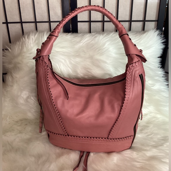 OrYANY Whipstitch Expandable Leather Hobo Bag - Picture 2 of 16